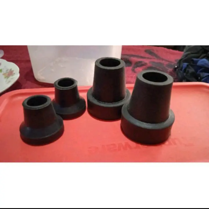 2 pcs Karet Bawah tongkat kaki 3 // karet tongkat kaki 4//karet bawah walker //karet bawah tongkat bantu jalan//karet bawah krek 7
