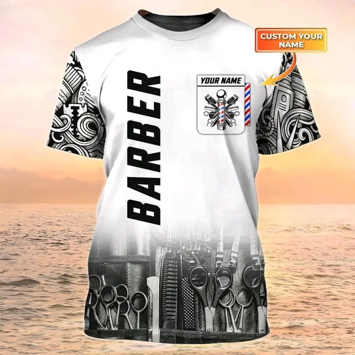 kaos barbershop keren 2024 kaos full printing kaos 3d Jersey