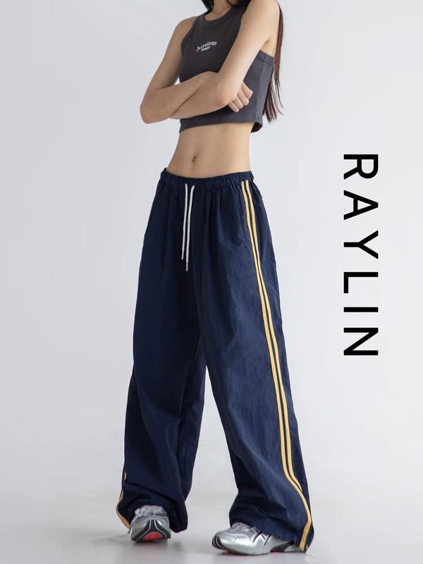 Quần ống rộng kẻ sọc RAYLIN,quần ống rộng nam nữ đều mặc được ,quần dài ống rộng hot hit