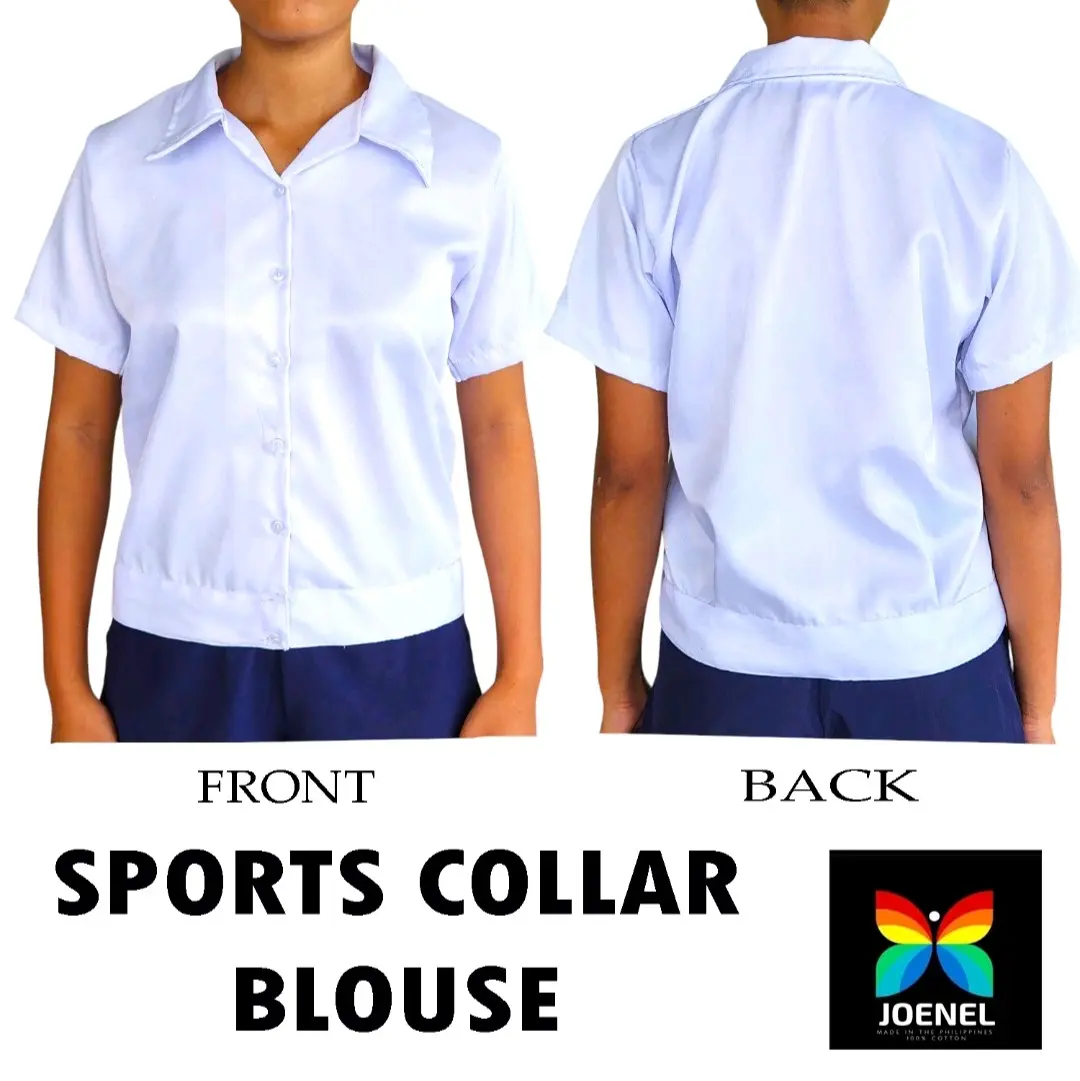 Joenel school uniform polo blouse peach twill sizes 10 12,14,16,18,20 22,XS,S,M,L,XL,2XL,3XL, 4XL, 5XL peachtwil