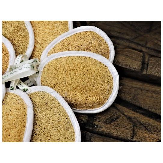 Bông tắm xơ mướp Sinh Dược tự nhiên, xơ mướp tẩy tế bào chết mát xa cơ thể - HUNOXA 7