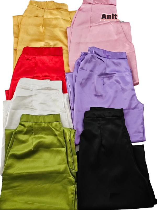 Anita Store Quần Lẻ Bà Ba Chất Lụa Phi Mền Mịn Nhiều Màu Bigsize Phong Cách Truyền Thống Thoải Mái Cho Nữ Pants Nhung Women Mặc Cho Đi Làm Chất Liệu Lụa Phi Duyên Dáng Sang Trọng Dễ Phối Đồ