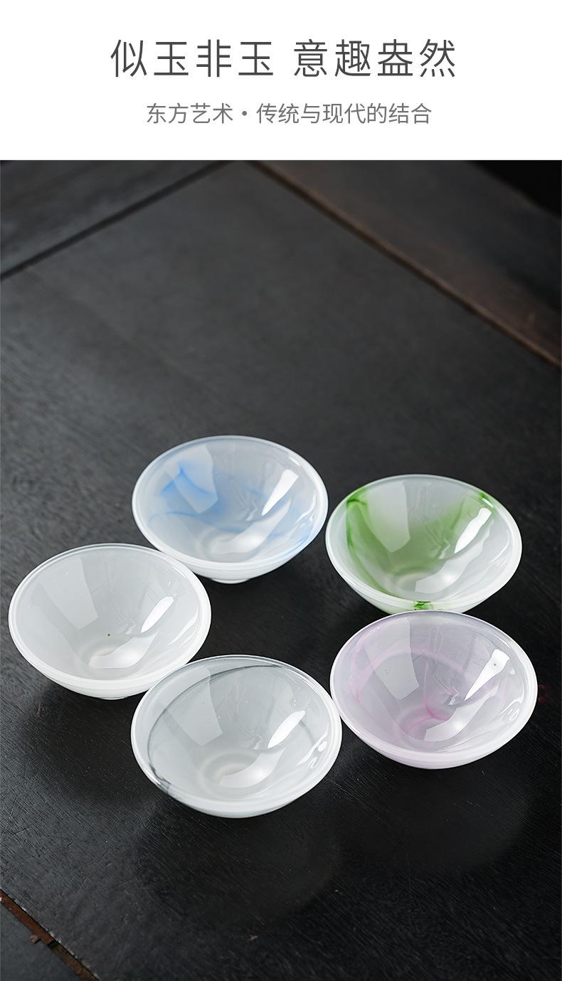 Product Introduction of Glaze Master Cup Home Office Tea Brewing White Jade Tea Cup Single Cup Personal Tasting Cup Kung Fu Tea Set Douli Cup 7