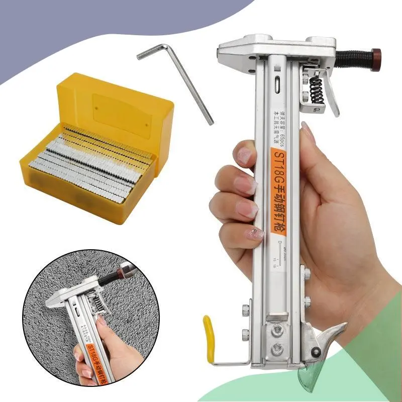 ST18 Nailer Concrete Cement Wood Nail Gun Hammer Nailing Machine ST-18 ...