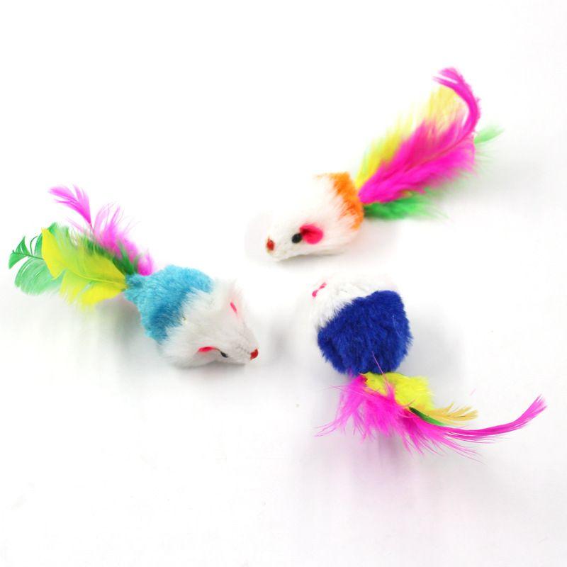 Product Introduction of Cat toys, simulated mice, funny cats, fake mice, feather mice, kittens self-hilarious plush mouse pets, cat toys 6