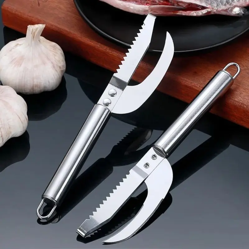 Pisau Ikan 3in1 Pisau 3 in 1 Skewer Alat Pemotong Ikan Pisau Ikan Pembersih Sisik 0