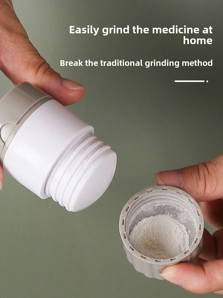 Product Introduction of Pill Crusher,Cutter And Grinder,Safe Cutting Pills,Stainless Steel Blade Pill Cutter,Split Pill Box Grinder,Pill Grinding Split Crush,Travel Size Pill Grinder Healthcare perfume  refill bottle coin  bottle travel bottle  set fifo  squeeze tubs spraying 8