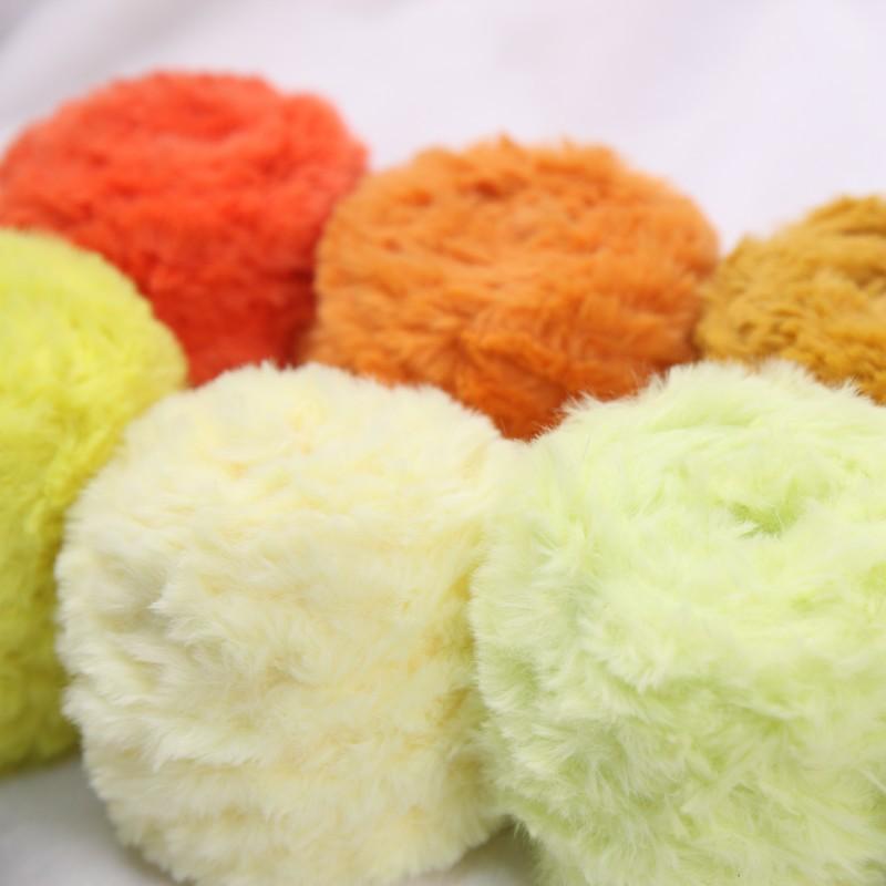 Len Lông Thỏ Cuộn 100g Móc Thú Bông Đồ Mùa Đông