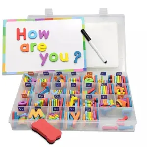 magnet letters 198 pcs terlengkap huruf & angka terbaru / eva foam movable alphabet magnets letter ready