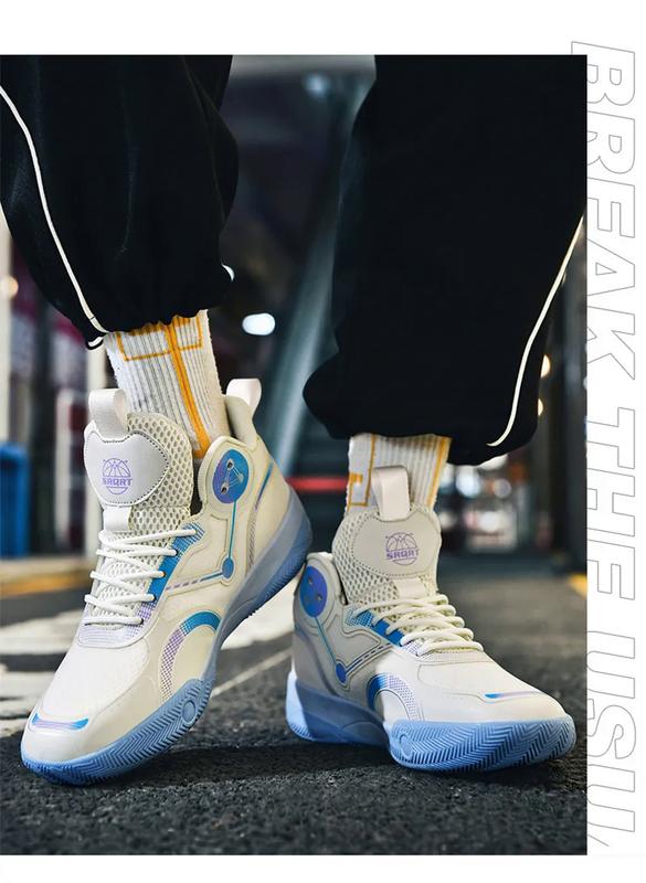 Product Introduction of 2023 new basketball shoes for men breathable mesh sport shoes thick sole anti-slip training sneakers for men size 35-45 34