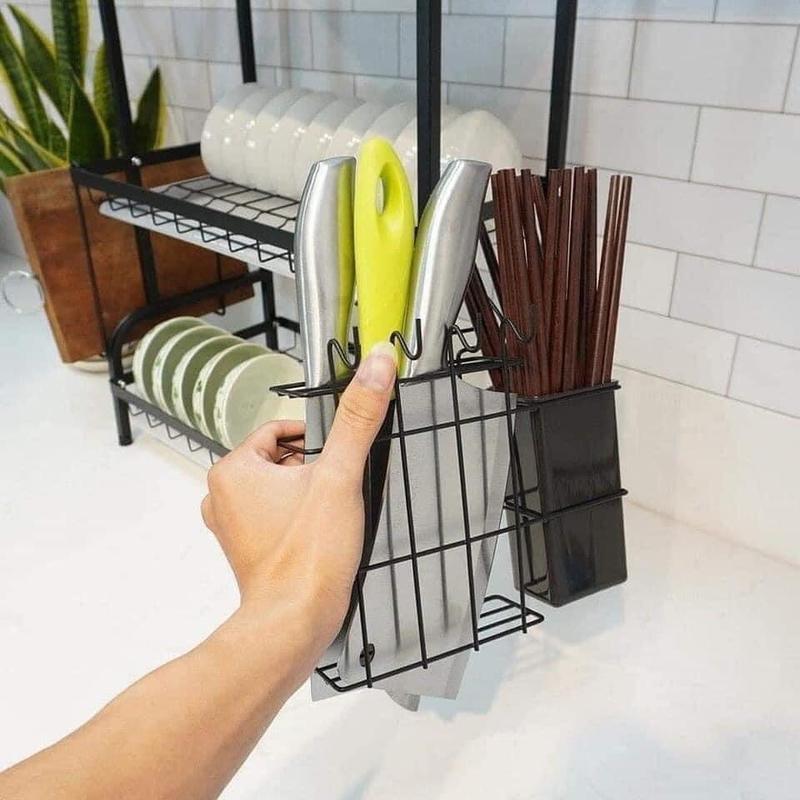 Giá úp bát 3 tầng có khay hứng nước Cao 65cm, rộng 45cm, sâu 25cm Kitchen 3