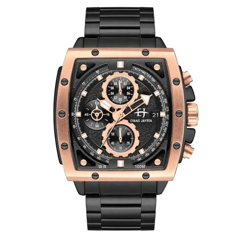 DISKON   Jam Tangan Evans Jeyden 9463-1 Rantai Stailess Chrono Water Resist Cod Watches 2