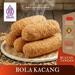 Bola Kacang Kue Manco Buatan Tangan Rasa Kacang Camilan Bola wijen viral