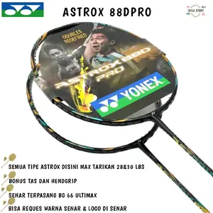 Raket Badminton y"0nex Astrox 88D Pro Super Max 28 & 30Lbs (Bonus TAS & GRIP)