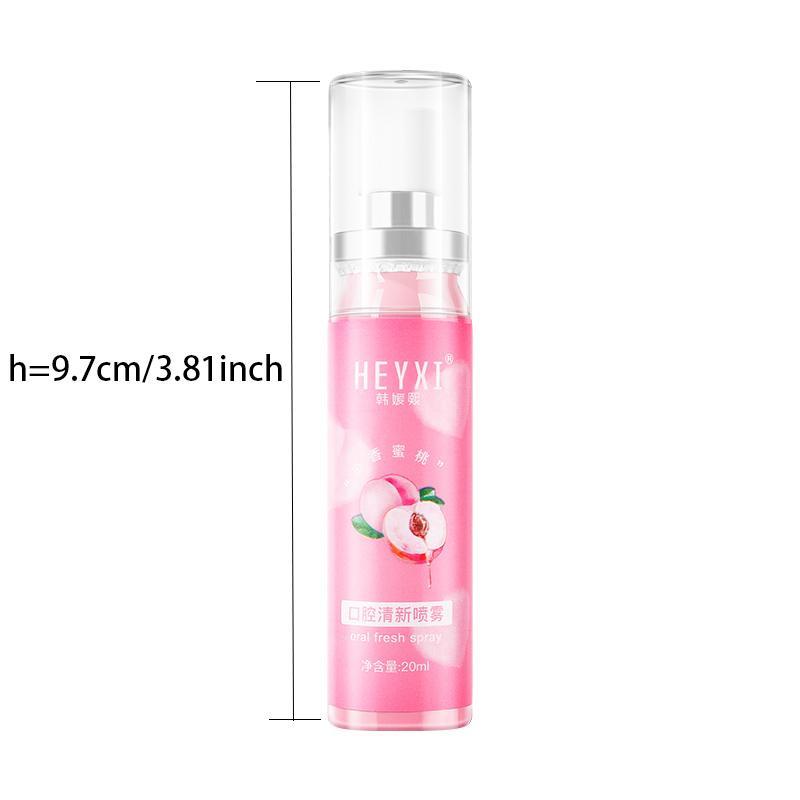 Peach & Mint Flavor Oral Spray, 2 Counts/set Mouth Freshener Spray, Cooling Spray, Oral Care Spray for Men & Women 1