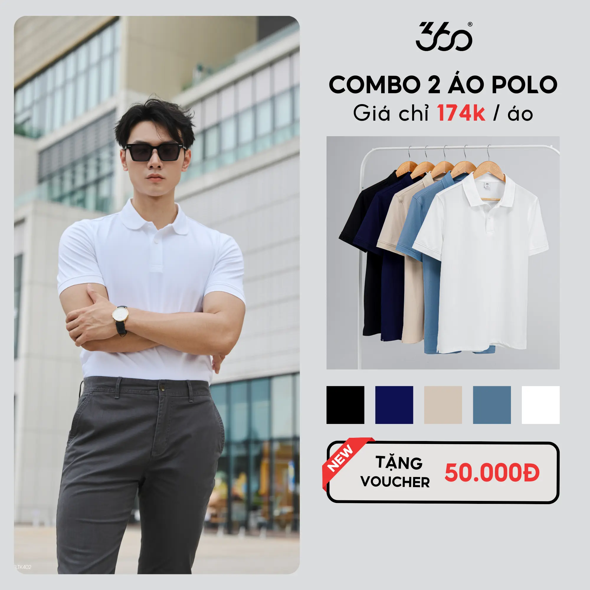 Áo polo nam chuẩn phom thanh lịch 360 Boutique áo thun có cổ chất vải chống nhăn xù sang trọng đẳng cấp có bigsize - POTOL516 [BÁN CHẠY]