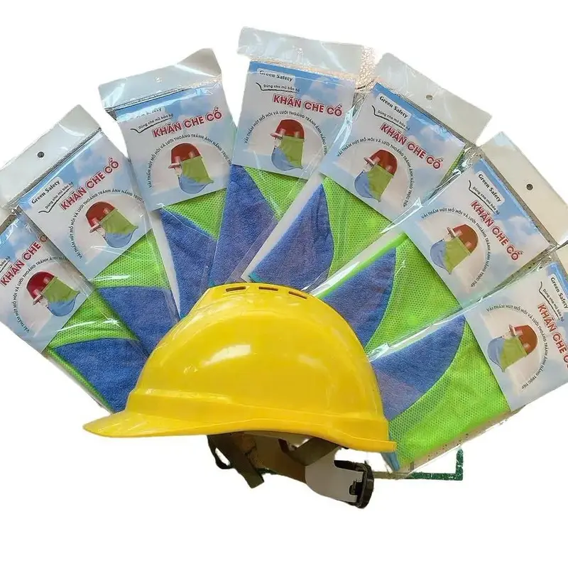 Khăn che nắng lao động GREEN SAFETY thoáng khí, thấm hút mồ hôi tốt - Che Mặt  Nhung Phụ Kiện Women 4