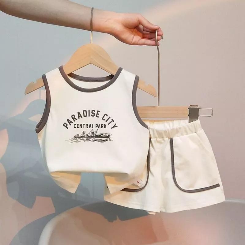 Product Introduction of BỘ quần áo hè ba lỗ CYTY chất liệu cotton cho bé trai ,sét bộ sát nách cho bé từ 6-27kg Vải Cotton Polo 1
