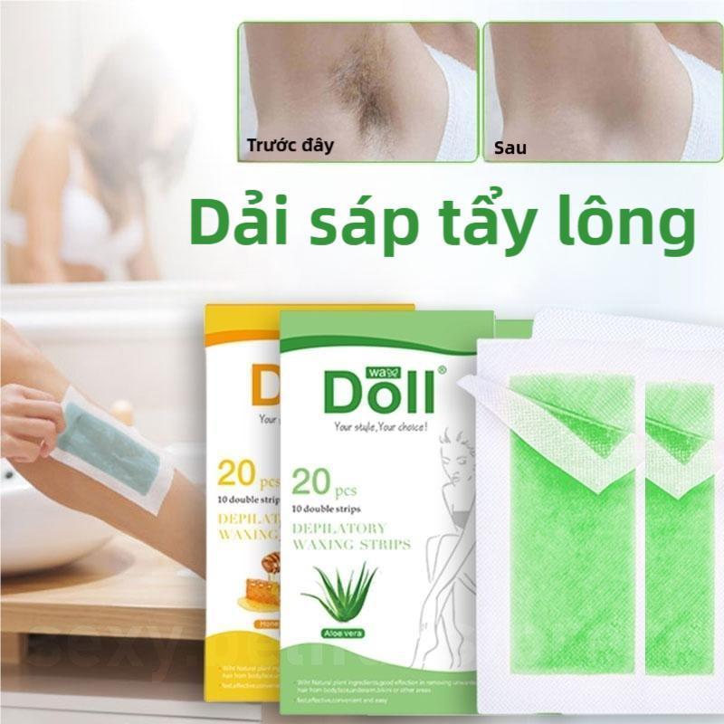 [SIÊU DÍNH] 20 Miếng Wax Lông Không Đau - 3 Giây Đánh Bay Lông Tay Chân 0