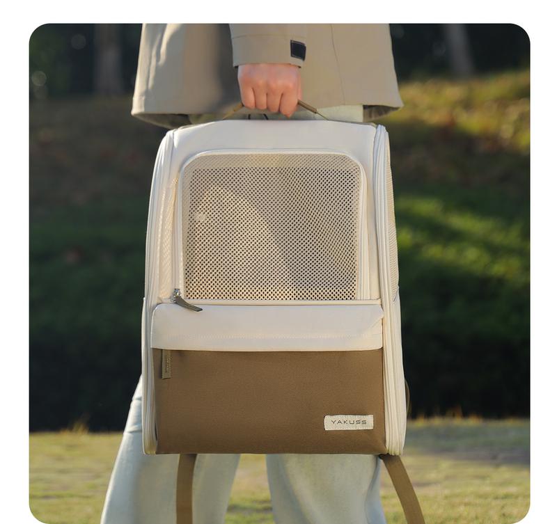 Product Introduction of Pet Backpack Outdoor Breathable Portable Cat Bag Large Capacity Handheld Dog Bag 11
