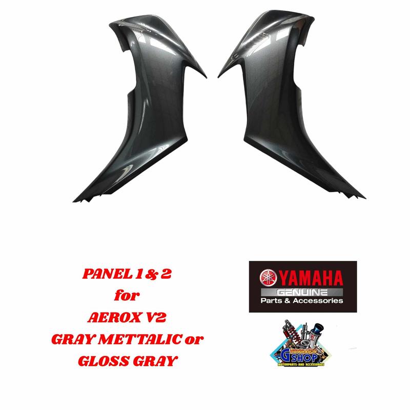 PANEL 1 & 2 FOR AEROX V2 (GLOSSY GRAY/NEON) YAMAHA GENUINE PARTS ...
