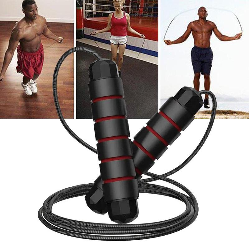 Product Introduction of Skipping Rope Fitness Physical Training Yoga Forged Skipping Bearing Wire Rope Rope Skipping P2V7 27