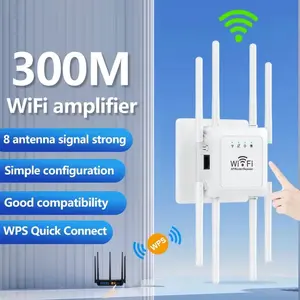 【8 Antena】Wifi Wireless Extender Sinyal WiFi Memperluas  2.4G dan 5G Wifi Range Extender Router pengulang Penguat