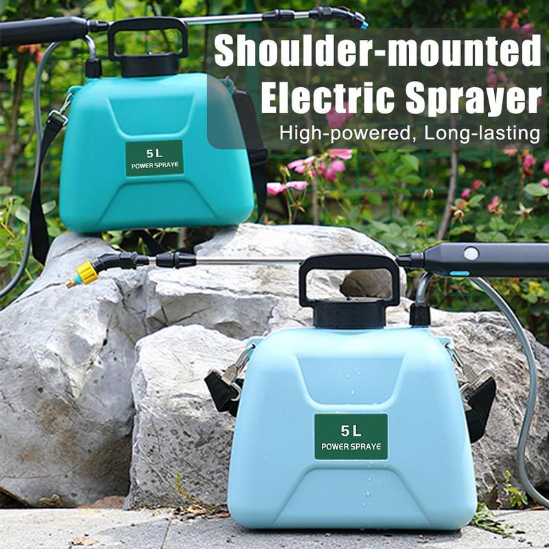 5L Electric Sprayer, 1 Set USB Rechargeable Garden Plant Sprayer, Automatic Watering Sprayer for Garden Plant, Garden Watering Equipment 7