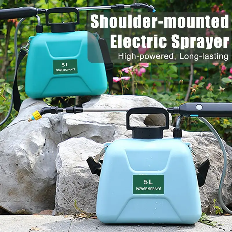 5L Electric Sprayer, 1 Set USB Rechargeable Garden Plant Sprayer, Automatic Watering Sprayer for Garden Plant, Garden Watering Equipment 7
