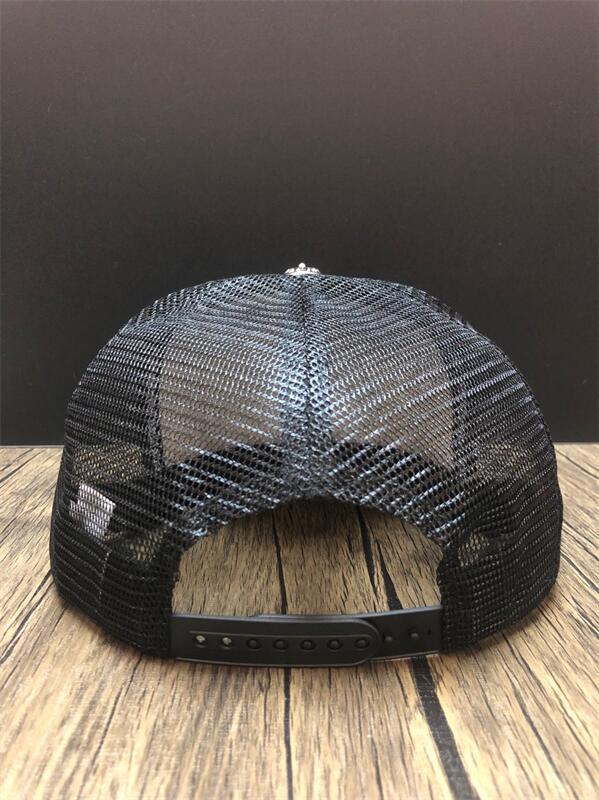 Product Introduction of Correct Version Ch Crowe Red Lips Flat Brim Mesh Cap Men and Women Chomper Hollywood Trucker Hat 10
