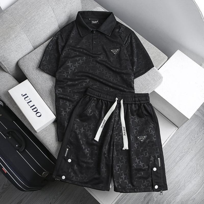 Bộ quần áo nam nữ JULIDO chất liệu waffle thoáng mát thấm hút mồ hôi