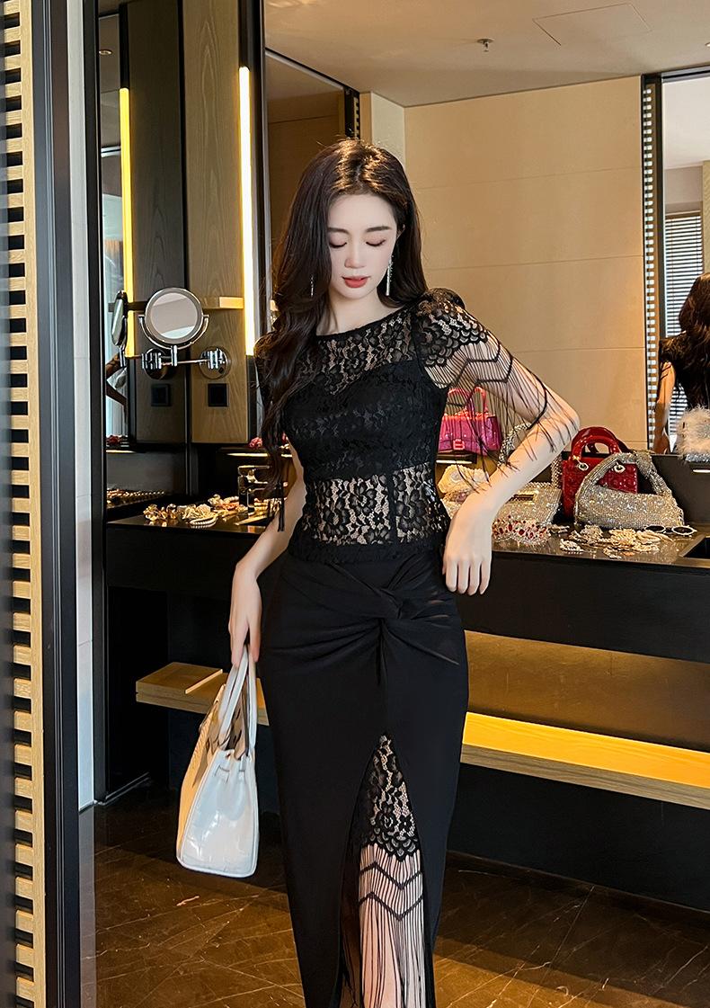 Product Introduction of Áo Sơ Mi Ren Thiết Kế Hotie Kiểu Pháp, Tay Áo Tua Rua Nhìn Xuyên Thấu, Hàng Mới Về, 20504 Nữ Top Women Shirt Umi 17