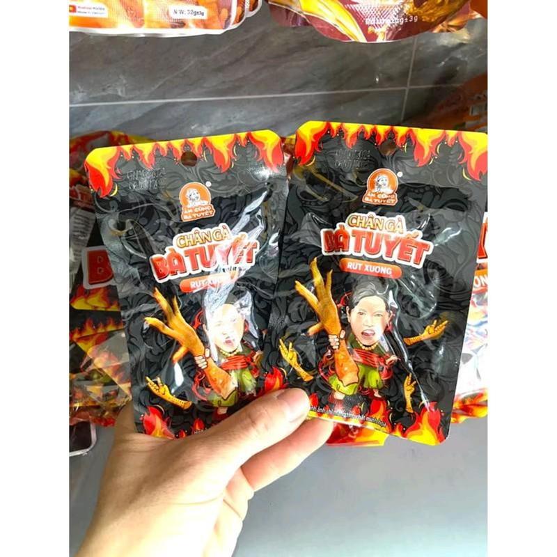 Combo 20 Chân gà rút xương Bà Tuyết vị tê cay Tứ Xuyên hot đồ ăn vặt Food gói chânga