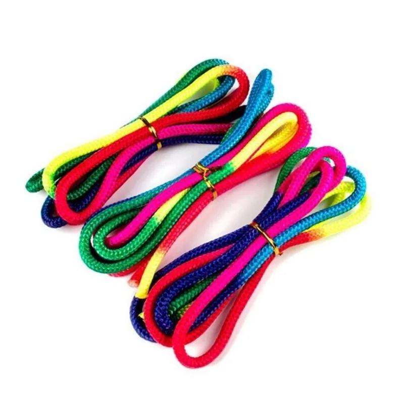 Product Introduction of Outdoor Activities Rainbow Color Gymnastics Arts Rope Competition Rhythmic Rope Yoga Training 3M Gymnastics Jumping Props Sports Training 11