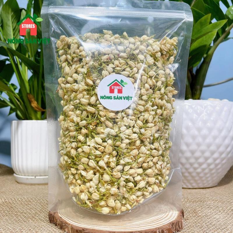 Trà Hoa Nhài Hoa Lài Sấy Khô Nụ Trắng Nguyên Bông 100gr