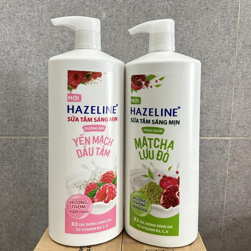 Sữa Tắm Hazeline Sáng Mịn Dưỡng Ẩm Yến Mạch & Dâu Tằm/ Matcha & Lựu Đỏ 1kg (Mới 2022)