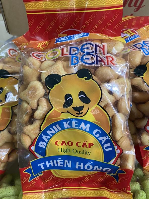 1 Gói  Bánh Gấu nhân kem Thiên Hồng thơm ngon thượng hạng giá sỉ _ Ăn Vặt Hà Nội Snack Food