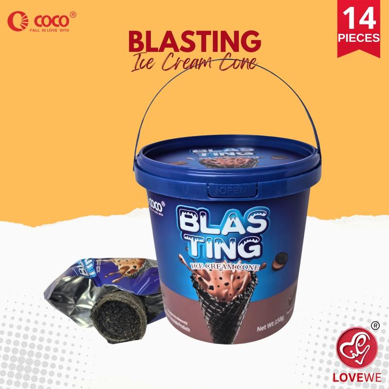 COCO Blasting Cone 158g Bucket, Chocolate Flavor Perfect Snack - TikTok ...