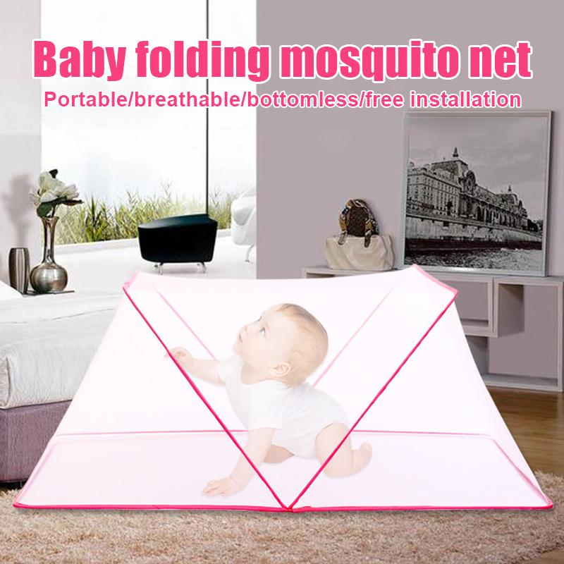 Product Introduction of 2024 Children Baby Mosquito Net for Bed Portable Foldable Newborn Travel Tent Free Installation Portable Baby Crib for Home 6