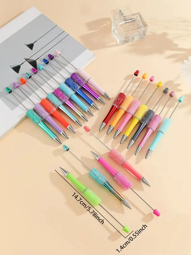 Product Introduction of Colorful DIY Beading Pen, Glitter Beading Pen, Beading Tool for Jewelry Making, DIY Jewelry Making Tool for Women & Girls 1