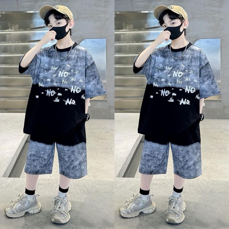 Bộ Set Quần Áo Bé Trai Chất Thun Hàn NO Đen (15kg-50kg)