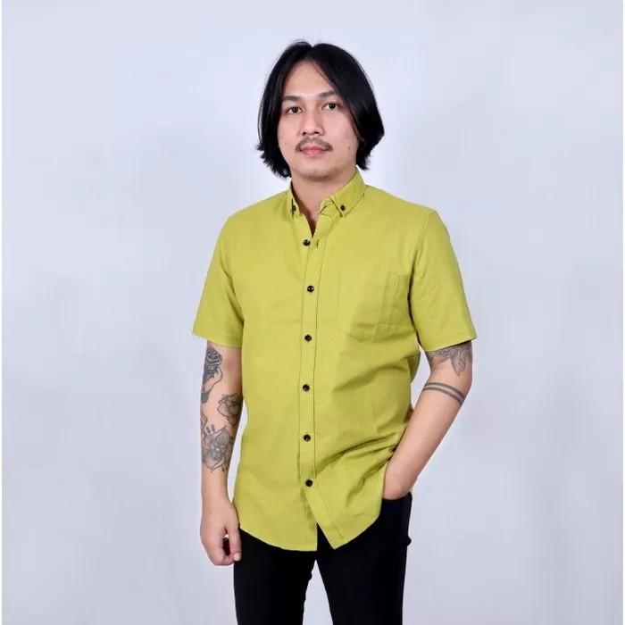 Product Introduction of KEMEJA POLOS PENDEK PRIA SIZE M-XL Casual Basic Katun Lembut 2