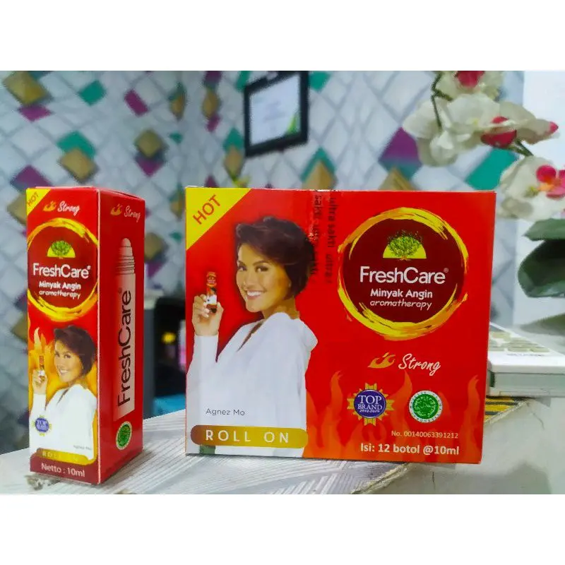 [1 box isi 12 pcs] Fresh care roll on hot strong aromatherapy 10ml/ freshcare merah aromaterapi 0