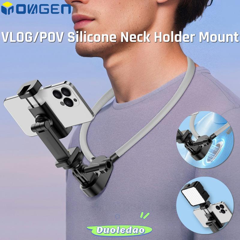  Giá Đỡ Điện Thoại Gắn Cổ Từ Tính INOVAGEN Chống Rung Thích Hợp Cho POV   Vlog Tương Thích Với Điện Thoại Và Camera Hành Động DJI GoPro Max Insta360 Nguồn Sáng Phụ Bao Gồm Dây Đeo Giá Đỡ Dây Đeo Cổ 
