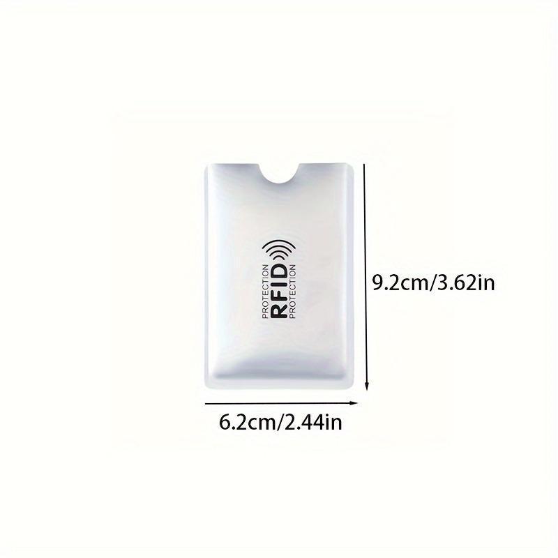Product Introduction of RFID Card Protector, 10pcs/set Anti-slip Design Durable Aluminum NFC Blocking Cover for ID Card & Bank Card & Credit Card 1