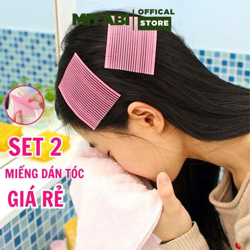 Set 2 Miếng Dán Cố Định Tóc Mái Trang Điểm - Miếng dán giữ tóc mái rửa mặt - MIYABI STORE