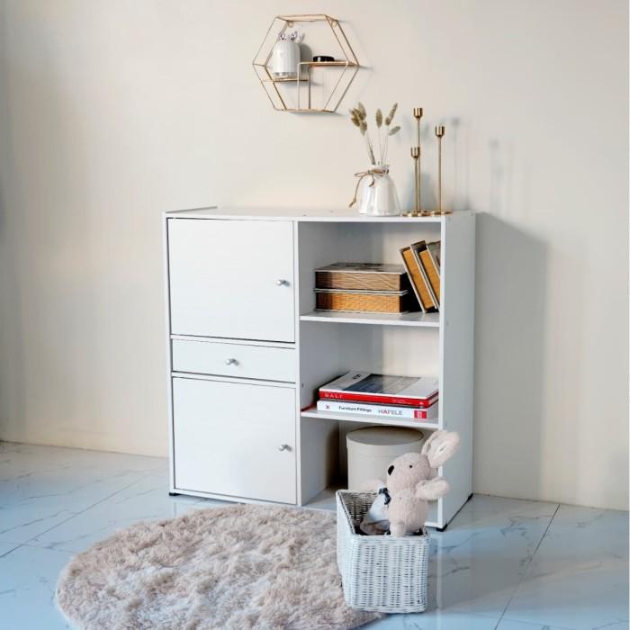 RAK BUKU UNIHOME RB12 WHITE 4