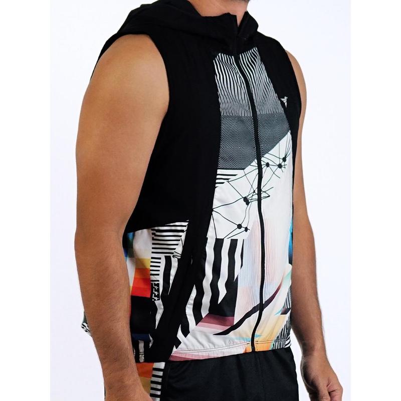 Trijee Vest  / Men / Hoodie / Jacket / DG Vest Unisex - Duochrome Glitch 1