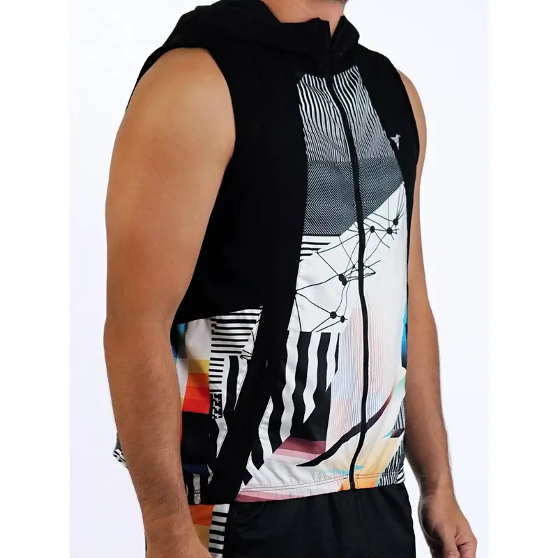Trijee Vest  / Men / Hoodie / Jacket / DG Vest Unisex - Duochrome Glitch 1