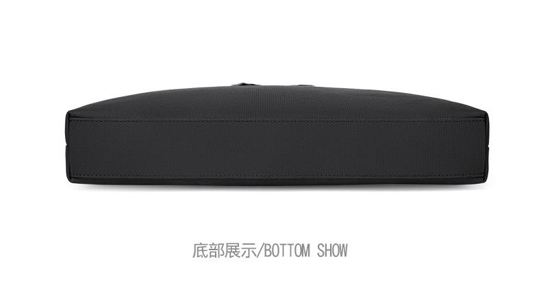 Product Introduction of Travel Essential Solid Color Simple Large Capacity Briefcase New Men's Simple Handbag Multi-layer Storage Business Meeting Laptop Bag 26